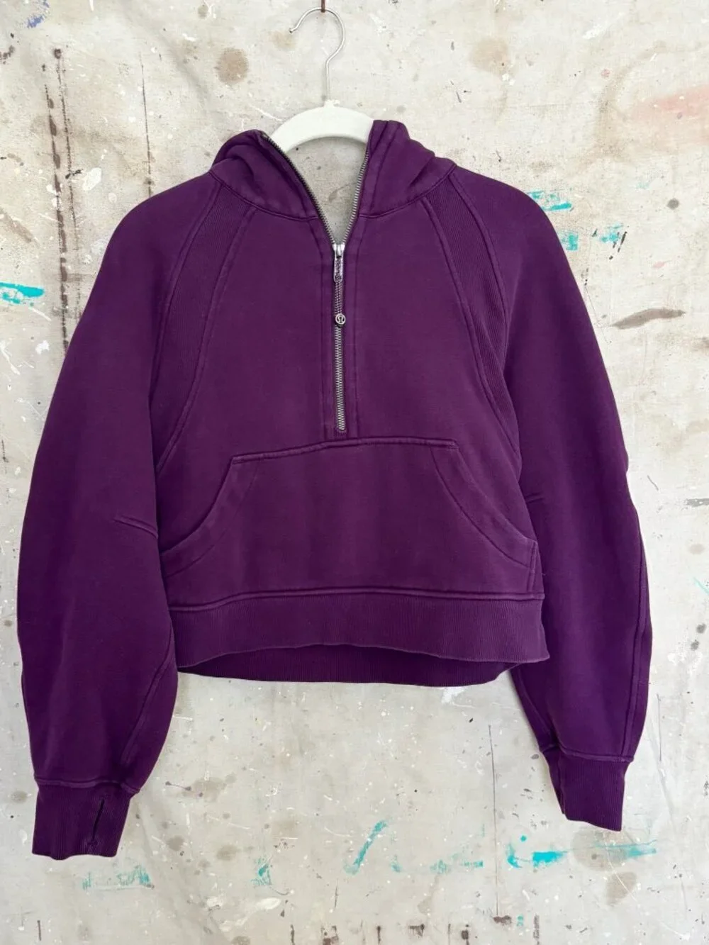 Lululemon Scuba Oversized Half-Zip Hoodie, Dramatic Magenta